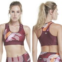 送料無料 スポーツブラ フィットネスウェア ブラジャー レディース トップス スポーツウェア ズンバウェア ヨガウェア インポート 通販 ワインレッド