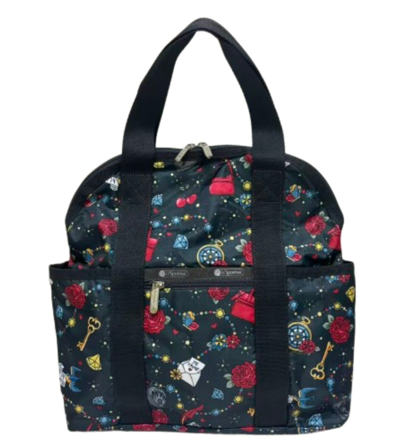 Rakuten - レスポートサック リュック バックパック 大容量 ブラック バッグ Le Sportsac DOUBLE TROUBLE BACKPACK 2442 旅行 ビジネス 遊び 並行輸入品