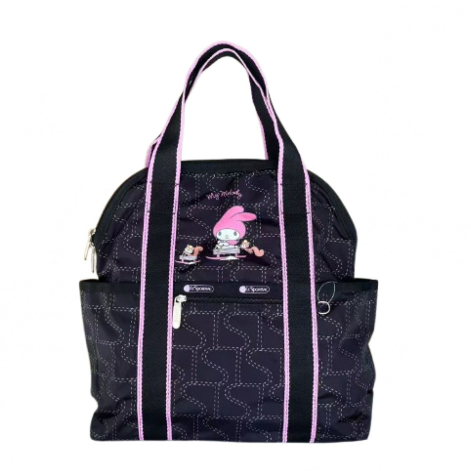 Rakuten - レスポートサック リュック バックパック 大容量 ブラック バッグ Le Sportsac DOUBLE TROUBLE BACKPACK 2442 旅行 ビジネス 遊び 並行輸入品