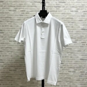 楽天Del Fiore（デルフィオーレ）【XXL残り1点】 BAFY （ バフィー ） ポロシャツ ホワイト ニット 半袖 サマーニット コットン ポリウレタン 春夏 イタリア製