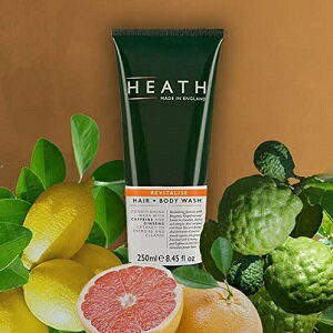 HEATH( ヒース ) ボディーソープ グレープフルーツの香り リバイタライズ カフェイン配合 全身用 メンズコスメ 男性用 スキンケア 250m..