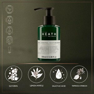 HEATH ( ヒース ) モイスチャライザー 100ml ティーツリーの香り 脂性肌向け 保湿クリーム オイルコントロール 父の日ギフト 父の日   メンズコスメ メンズ メンズギフト 男性用コスメ プレゼント ギフト クリスマスギフト クリスマスプレゼント