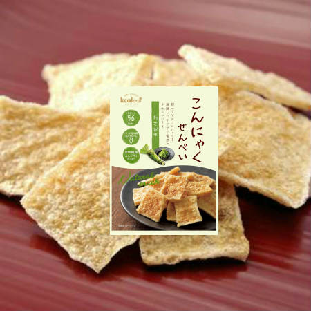 こんにゃく せんべい わさび つんとくるわさび味！煎餅 ダイエット おやつ 間食 お菓子 スナック スナック菓子 おせんべい つまみ 酒のつまみ おつまみ 宅飲み こんにゃく コンニャク 低カロリー ヘルシー 食物繊維 プレゼント お煎餅 手土産 プレゼント 贈り物