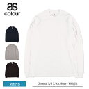 エーエスカラー AS COLOUR 5056 General L/S 5.9oz Heavy Weight メンズ ロンT 長袖Tシャツ 長袖T ロングスリーブ ロングTシャツ 無地 カットソー 長袖 コットン100 綿100 ブランド 春 秋 冬 白Tシャツ 黒Tシャツ ネイビー グレー