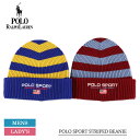 ポロ ラルフ ローレン ニットキャップ ニット帽 Polo Ralph Lauren PC1173 POLO SPORT STRIPED BEANIE メンズ レディース 帽子 ビーニー ジョギング ランニング スポーツ 通勤 通学 ポロ スポーツ ストライプ ビーニー プレゼント 誕生日 贈り物 冬 クリスマス