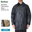 バブアー ビューフォート BARBOUR MWX0017NY91 Beaufort Wax Jacket Navy ワックス ジャケット ネイビー メンズ オイルドジャケット アウター 撥水 防水オイル ジップアップ 紳士ジャケット 秋冬 MADE IN ENGLAND