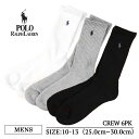 楽天デリシャス アメリカ輸入 セレクトポロ ラルフ ローレン Polo Ralph Lauren CLASSIC SPORT CREW 6PK SOCKS 821005PK3 メンズ 靴下 クルーソックス スポーツ ビジネスソックス 紳士靴下 カジュアルソックス コットン ワンポイント ポニー ブランド