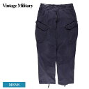 Vintage Military ヴィンテージミリタリー イギリス軍 ROYAL NAVY COMBAT PANT カーゴパンツ スラントポケット メンズ ミリタリーパンツ 軍パン パンツ ボトムス サバゲー サバイバルゲーム アーミー Navy ネイビー