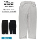 ロサンゼルスアパレル スウェットパンツ 14oz ストレートレッグ ヘビーウェイト LOS ANGELES APPAREL ロスアパ パンツ メンズ HF-05 Heavy Fleece Straight Leg Sweatpant ヘビーフリース スウェット 裏起毛 ボトムス 米国製 アメリカ製 秋 秋物 部屋着