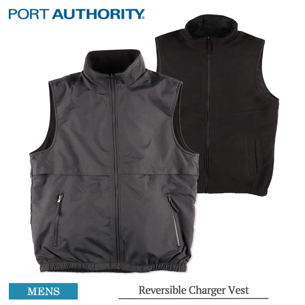 ポートオーソリティ PORT AUTHORITY リバーシブル チャージャー ベスト メンズ J7490 Reversible Charger Vest フリースベスト ワークベスト リバーシブルベスト アウターベスト ジレ ジップ …