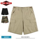 TRU SPEC トゥルースペック BDU SHORTS メンズ カーゴショーツ ショートパンツ ハーフパンツ 短パン 半ズボン 米軍 ボトムス ミリタリーパンツ カーゴパンツ カジュアル アウトドア 迷彩 夏 ブラック カーキ ウッドランド