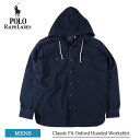 ラルフローレン ビジネスシャツ メンズ ポロ ラルフ ローレン Polo Ralph Lauren 710909893 Classic Fit Oxford Hooded Workshirt メンズ 長袖シャツ フード付き ポケットシャツ ロングスリーブシャツ カジュアルシャツ フード付きワークシャツ インディゴ ブルー