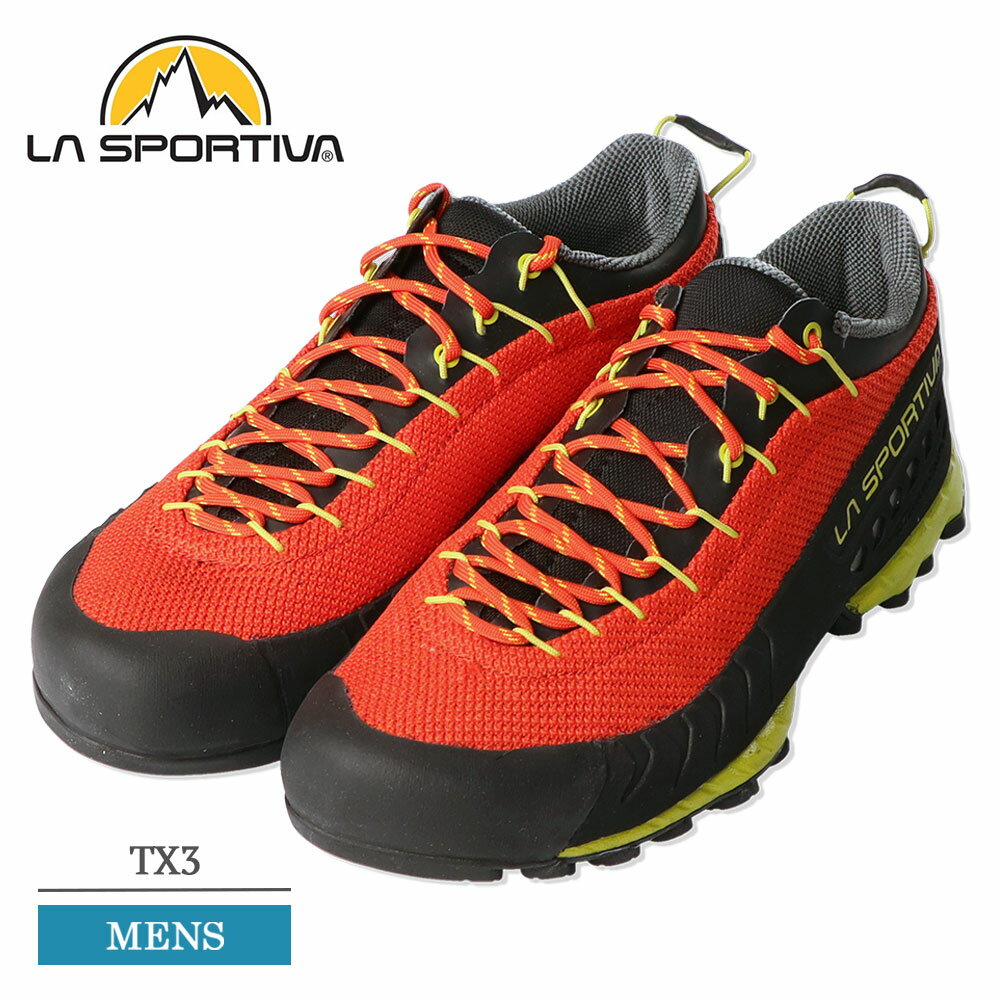 (RSL) スポルティバ LA SPORTIVA 17U TX3 メンズ アプローチシューズ トレッキングシューズ ハイキングシューズ 靴 シューズ くつ 紳士靴 登山 軽量 アウトドア 山歩き クライミング オレンジ ブラック イエロー Spicy Orange