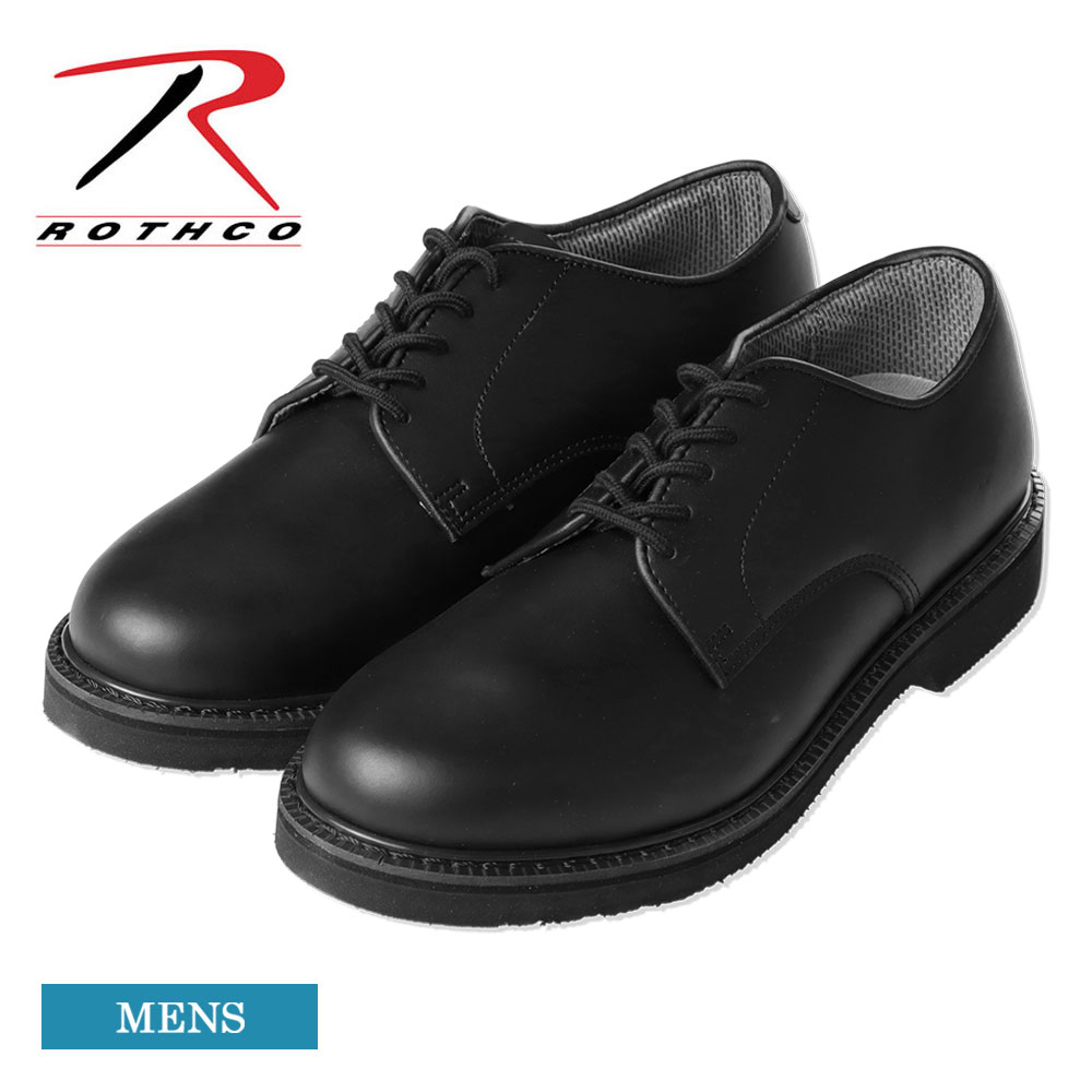 ワケあり-2173 ROTHCO ロスコ 5085 Military Uniform Oxford Leather Shoes メンズ シューズ 靴 くつ オックスフォードシューズ ミリタリー 革靴 ポストマンシューズ レザーシューズ Black ブラック