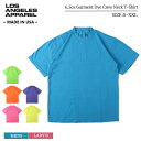 メール便 ロサンゼルスアパレル tシャツ LOS ANGELES APPAREL 1801NEON 6.5oz Garment Dye Crew Neck T-...