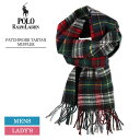 ポロ ラルフ ローレン マフラー メンズ レディース Polo Ralph Lauren PC0955 PATCHWORK TARTAN MUFFLER パッチワーク タータンマフラー ストール 男女兼用 ブランド ギフト プレゼント 贈り物 冬 クリスマス レッド チェック