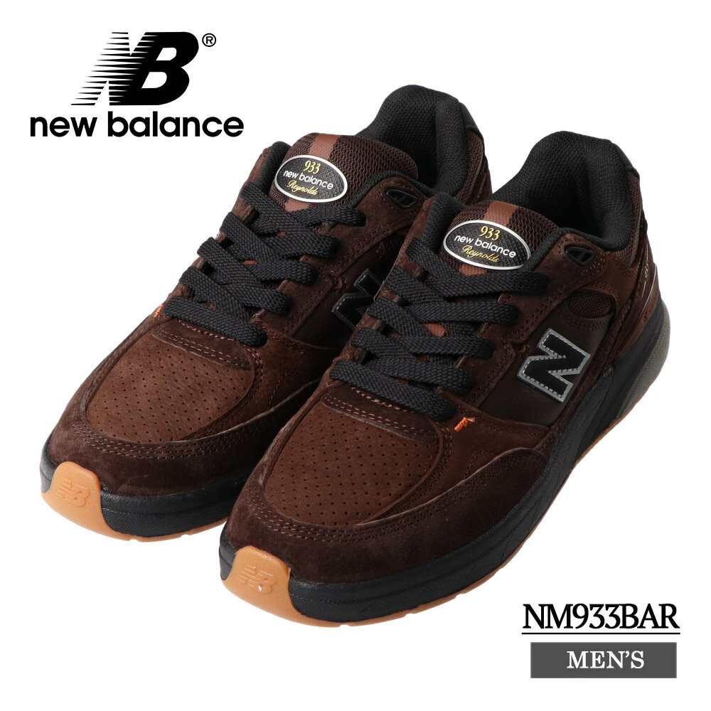 NEW BALANCE NUMERIC NM933BAR スニーカー スケートシューズ ニューバランス ヌメリック TIAGO LEMOS ティアゴレモス メンズ スケシュー ローカット ワイズ D BROWN/BLACK ブラウン/ブラック