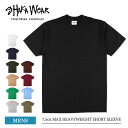 SHAKA WEAR シャカウェア 7.5oz MAX HEAVYWEIGHT SHORT SLEEVE STANDARD LARGE SIZES 7.5オンス マックス ヘビーウエイト ショートスリーブ メンズ Tシャツ 半袖 TEE 半袖T 無地T 無地tシャツ シンプル クルーネック コットン100 丈夫 ブランド 肉厚 春 夏