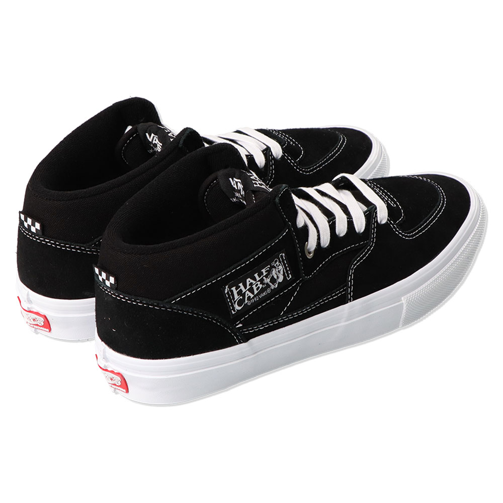 VANS MENS バンズ ヴァンズ VN0A5FCDY28 Skate Half Cab Shoes スケート ハーフキャブ メンズ スニーカー 靴 シューズ くつ スエード キャンバス BLACK/WHITE ブラック ホワイト