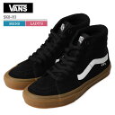 VANS バンズ ヴァンズ VN0A5FCCB9M SK8-Hi Shoes スケートハイ メンズ レディース スニーカー 靴 シューズ くつ スエード キャンバス Black/Gum ブラック 黒