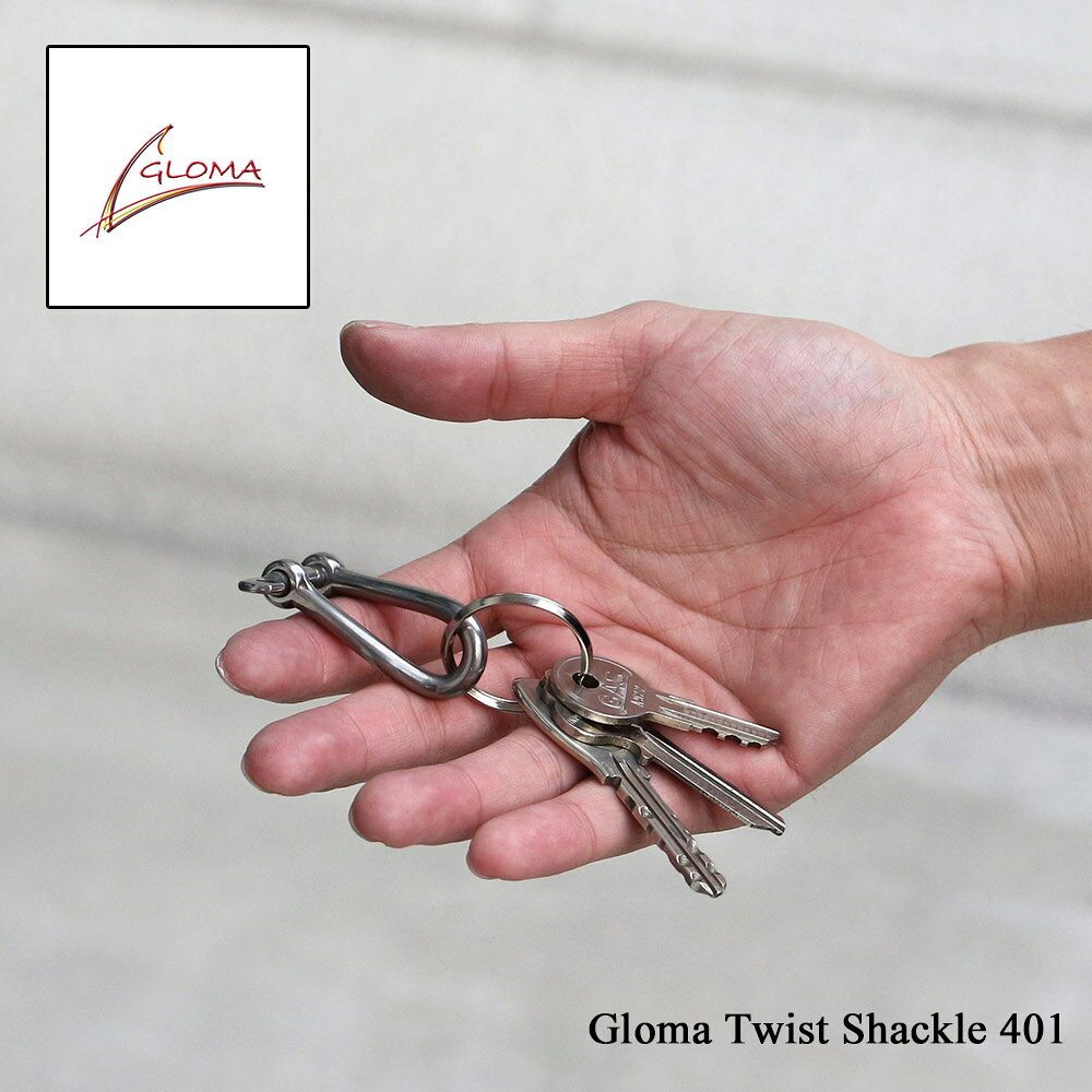 メール便 GLOMA ツイストシャックル 401 キーホルダー シャックルキーリング ステンレス 高強度 キーリング付き 無骨 おしゃれ 軽量 アウトドア 鍵収納 ミニカラビナ メンズ レディース 3620401 DETAIL ディテール ギフト 誕生日 記念日 プレゼント