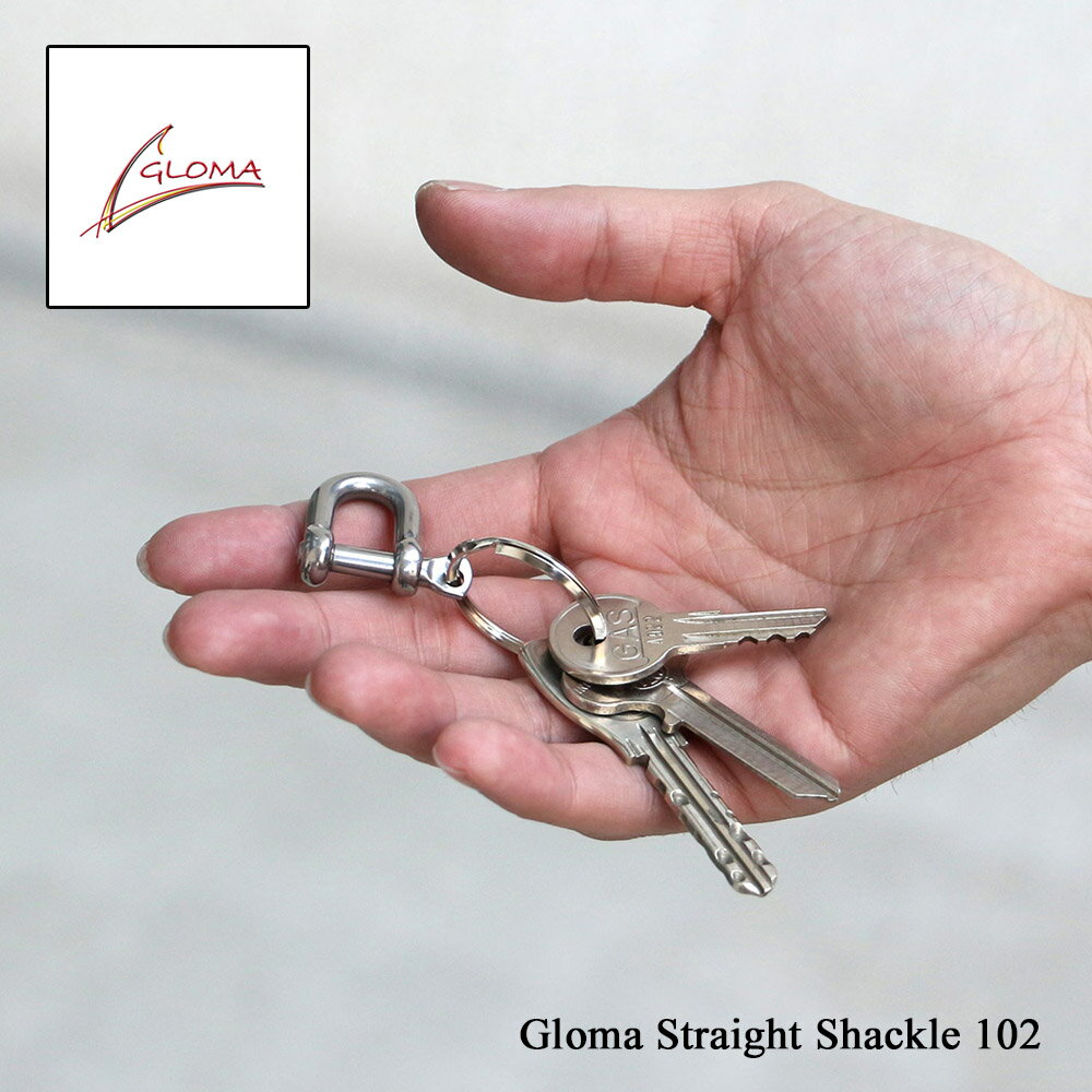 メール便 GLOMA ストレートシャックル 102 キーホルダー シャックルキーリング ステンレス 高強度 キーリング付き 無骨 おしゃれ 軽量 アウトドア 鍵収納 ミニカラビナ メンズ レディース 3620102 DETAIL ディテール ギフト 誕生日 記念日 プレゼント
