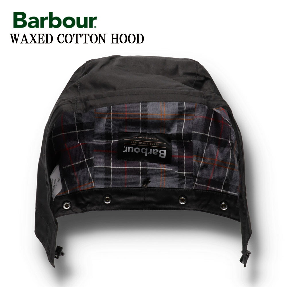 バブアー BARBOUR MHO0004BK91 Waxed Cotton Hood Black ワックスドコットンフード ブラック メンズ ア..