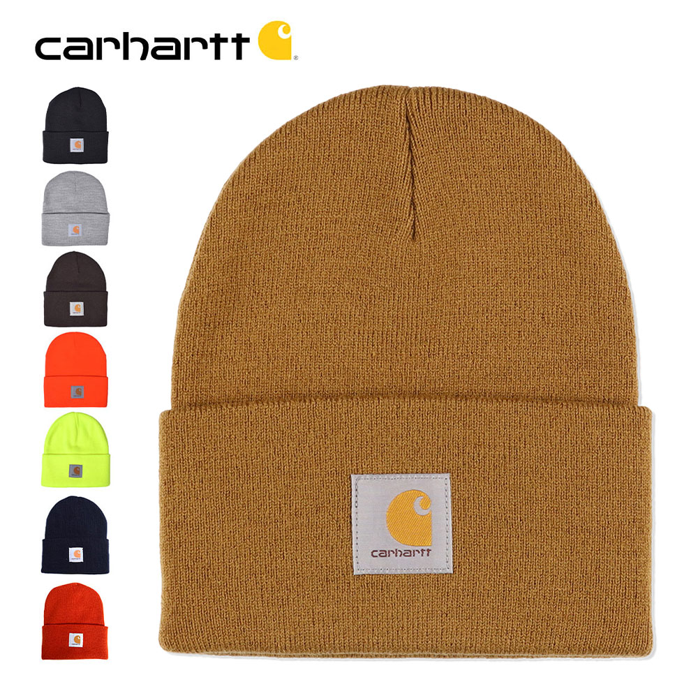 カーハート ニット帽 ビーニー Carhartt A18 Acrylic Watch Hat アクリル ワッチハット メンズ レディース ニットキャップ キャップ 帽子 ぼうし ジョギング ランニング スポーツ 通勤 通学 春夏 秋冬 寒さ対策 (RSL)