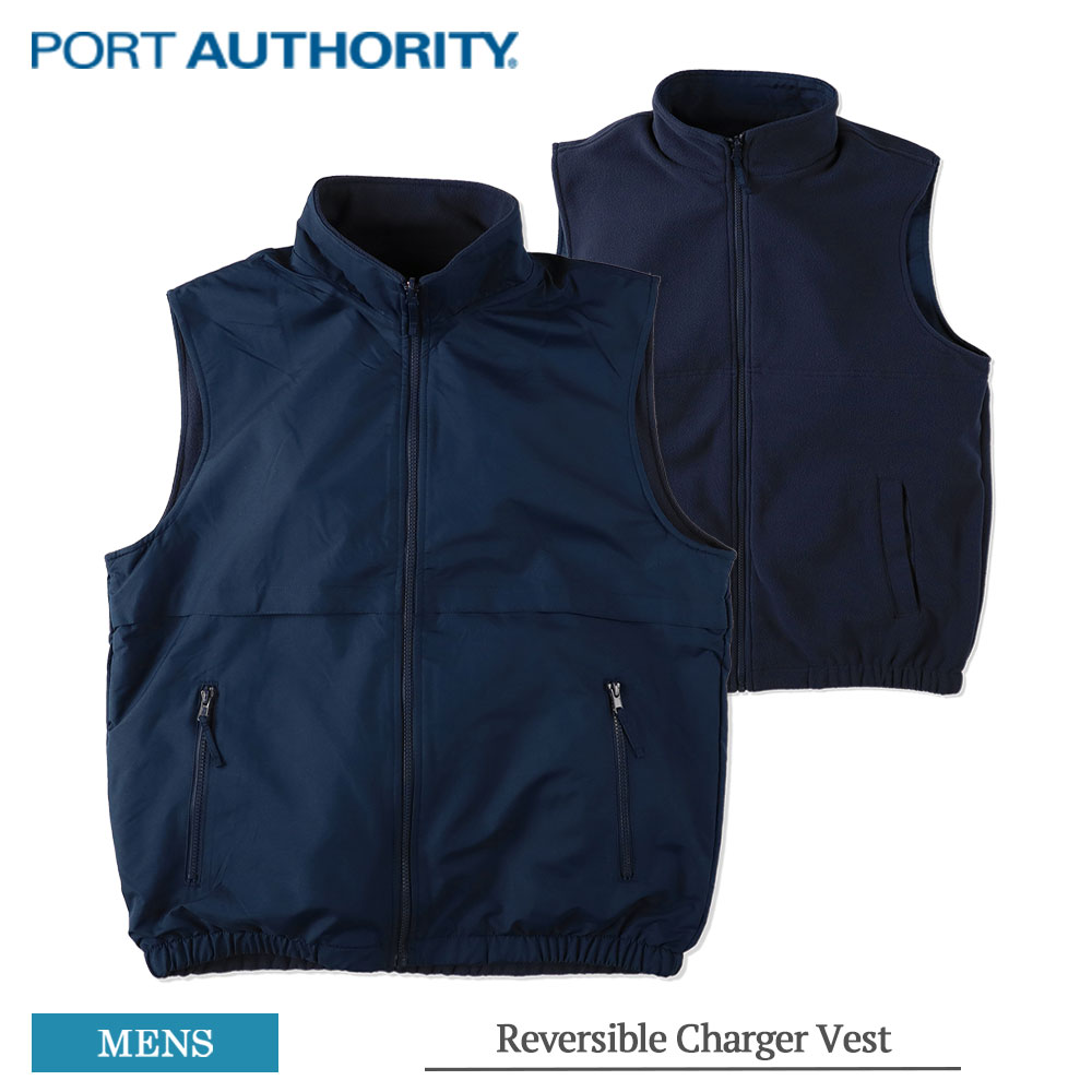 ポートオーソリティ PORT AUTHORITY リバーシブル チャージャー ベスト メンズ J7490 Reversible Charger Vest フリースベスト ワークベスト リバーシブルベスト アウターベスト ジレ ジップ …