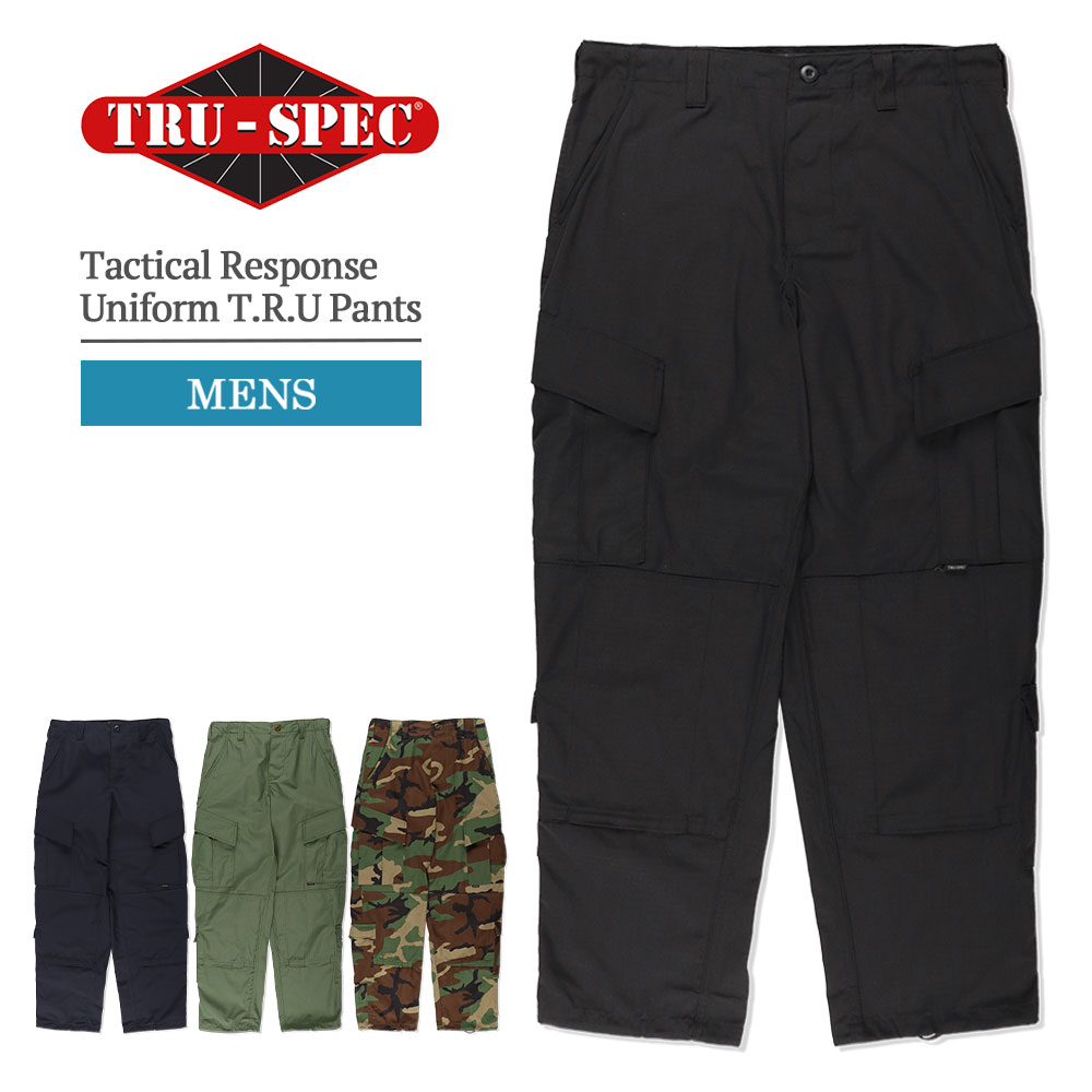 TRU SPEC トゥルースペック Tactical Response Uniform T.R.U Pants メンズ ミリタリーパンツ 軍パン パンツ ボトムス カーゴパンツ 普段使い サバゲー サバイバルゲーム アーミー 迷彩 カモ ポケット アメカジ 作業ズボン 作業パンツ 作業服 戦闘服