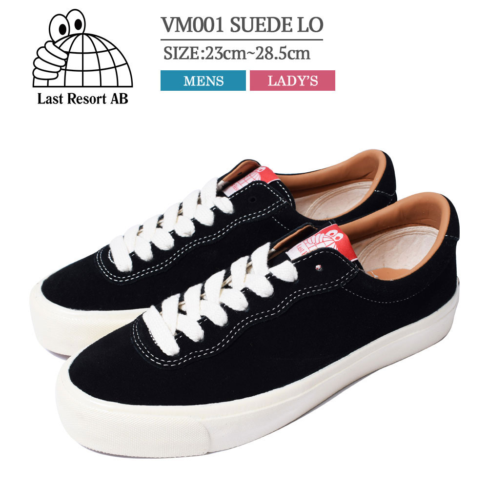 楽天デリシャス USA直輸入 セレクトLAST RESORT AB ラストリゾート エービー VM001 Suede Lo Sneaker スエード ロー スニーカー メンズ 靴 シューズ くつ 通勤 通学 カジュアル 運動 ランニング Black White ブラック ホワイト