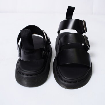 Dr.Martens ドクターマーチン 15695001 GRYPHON STRAP SANDAL メンズ グリフォン ストラップサンダル サンダル 厚底 コンフォートサンダル レザーサンダル エアクッションソール ブランド 本革 BLACK ブラック