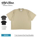 シャカウェア SHAKA WEAR 7.5oz Garment Dye Drop Shoulder ドロップショルダー メンズ Tシャツ 半袖Tシャツ 半袖TEE ショートスリーブ ショートT 無地T 無地tシャツ シンプル 厚手 無地 ブランド おしゃれ 大きいサイズ 春夏