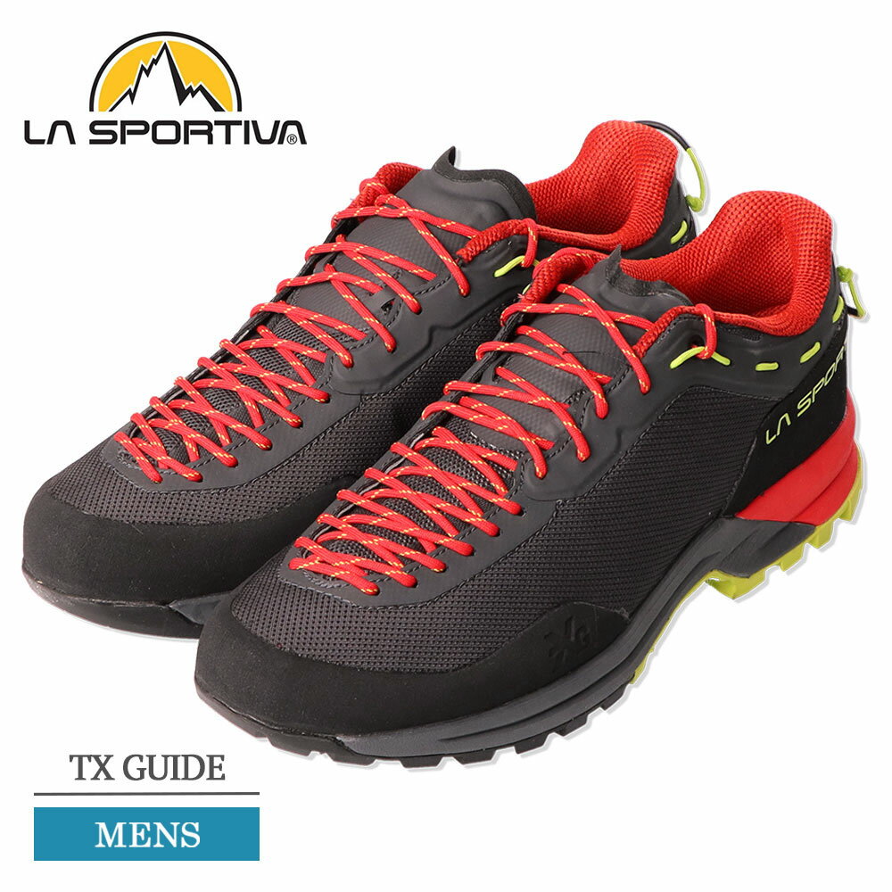 (RSL) スポルティバ LA SPORTIVA 27N TX GUIDE TX ガイド メンズ アプローチシューズ トレッキングシューズ ハイキングシューズ 靴 シューズ くつ 紳士靴 登山 軽量 アウトドア 山歩き ブランド ブラック グレー レッド イエロー Carbon/Goji