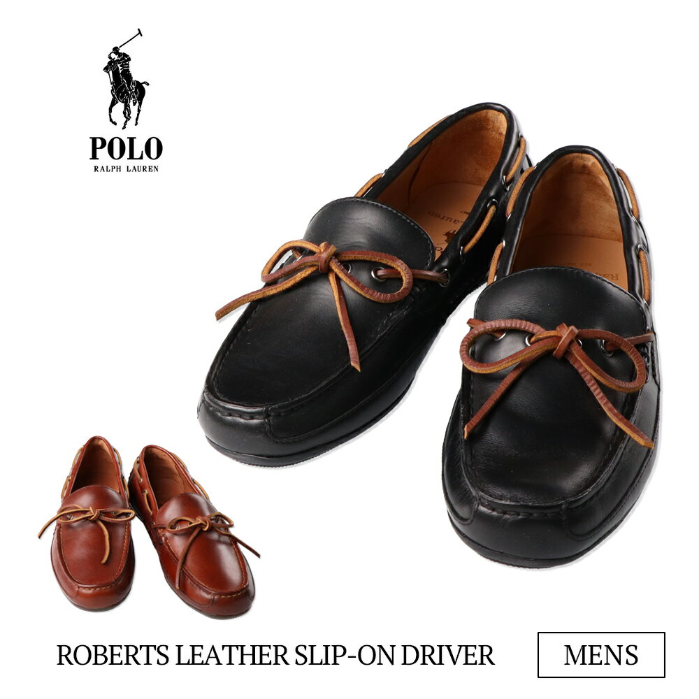 ݥ ե 쥶 åݥ ɥ饤С 쥶 쥶塼  ˡ Polo Ralph Lauren ROBERTS LEATHER SLIP-ON DRIVER 803730083