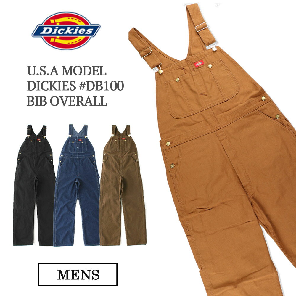 DICKIES Indigo Bib Overalls ディッキーズ デニム ビブ オーバーオール デニム つなぎ USAモデル DB100