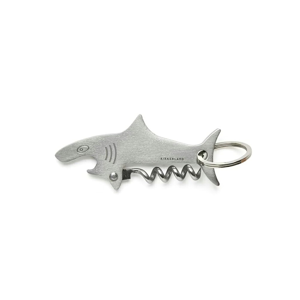 メール便 KIKKERLAND Shark Key Ring シャークキーリング サメモチーフ栓抜き ワインオープナー キーチェーン おしゃれ キーリング KBA93 DETAIL ディテール ギフト 誕生日 記念日 プレゼントの商品画像 2