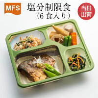 介護食 MFS 塩分制限食(お試しセット) 6食入り 当日出荷 冷凍食品 塩分制限 低塩分 減塩 弁当 惣菜 おかず 介護食 送料無料 メディカルフードサービス 健康うちごはん