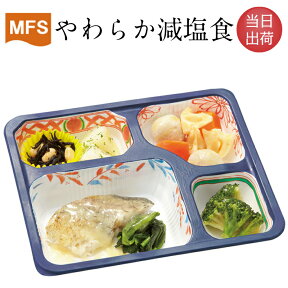 【介護食】冷凍 MFS やわらか減塩食(お試しセット) 6食入り 当日発送 冷凍弁当 やわらかい食事 塩分制限 減塩 ミキサー食 刻み食 ペースト食 嚥下食 低塩分 送料無料 メディカルフードサービス 健康うちごはん