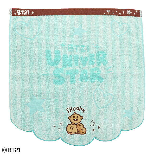BT21 公式グッズ ベビー SHOOKY ウォッシュタオル 34×36cm ハンドタオル ベイビィー タオルハンカチ ミニタオル おしゃれ かわいい ギフト プレゼント
