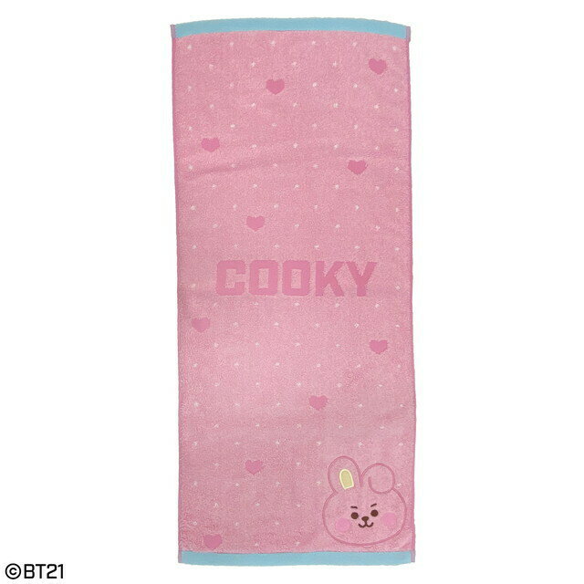 【送料無料】BT21 公式グッズ 新作 キュート COOKY フェイスタオル 34×80cm タオル おしゃれ かわいい ギフト プレゼント