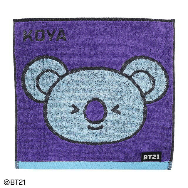 BT21 公式グッズ KOYA フェイス ミニタオル 25x25cm ハンドタオル