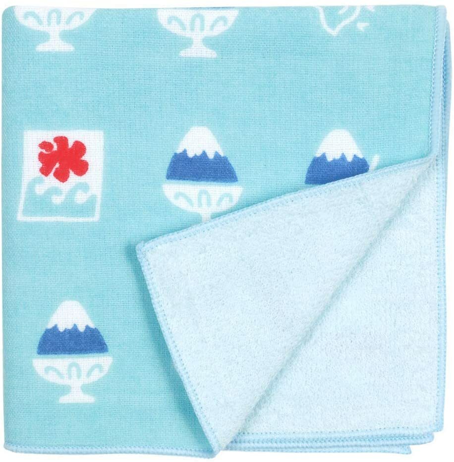 【お買い物マラソン期間限定ポイント5倍】濱文様 和たおる セミウォッシュ MT．かき氷 夏 かき氷 ハンドタオル ハンカチ 25x25cm おしゃれ かわいい ギフト プレゼント はまもんようのサムネイル
