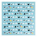 濱文様 小布 おむすびならべ 小風呂敷 50x50cm ふろしき 和柄 おしゃれ 捺染 風呂敷 ギフト プレゼント なっせん はまもんよう