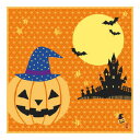 濱文様 小布 ハロウィンデー 小風呂敷 50x50cm ランチクロス 和柄 おしゃれ 捺染 風呂敷 ギフト プレゼント なっせん はまもんよう
