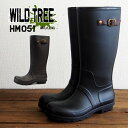 レインブーツ メンズ ワイルドツリー WILDTREE HM051 長靴 ロングブーツ 完全防水 ラバーブーツ レインシューズ 紳士靴