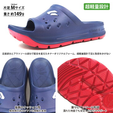 キナー KINNER サンダル RSK-3001 メンズ サンダル 快適 疲労回復 イタリア ブランド