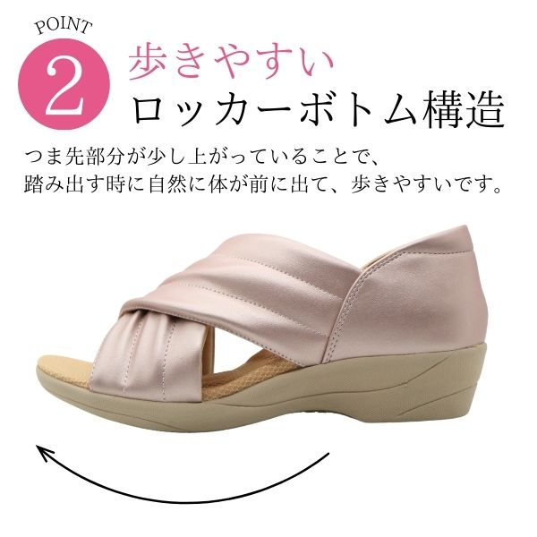 サンダル レディース 靴 黒 ブラック ゴールド ピンク ベージュ 軽量 軽い 厚底 サ...