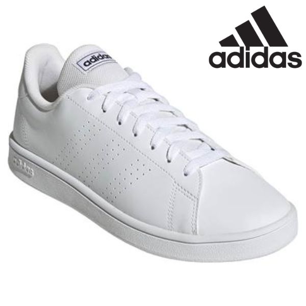 アディダス スニーカー レディース 靴 白 ホワイト シンプル おしゃれ ブランド カジュアル 通学 通勤 ホワイトシューズ 指定靴 運動 学校 内履き 中学生 高校生 ローカット アドバンコートベース M adidas ADVANCOURTBASE Mのサムネイル