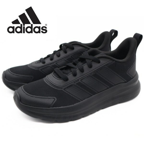 Rakuten - アディダス adidas スニーカー レディース キッズ 靴 黒 ブラック ジュニア 軽量 軽い シンプル ランニング ウォーキング 疲れない 疲れにくい 通勤 通学 仕事 テンサーラン TENSAURRUN4.0J KJ6630